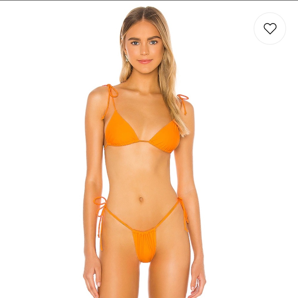 Superdown Revolve Orange Liv Bikini Top S & Bottom XS